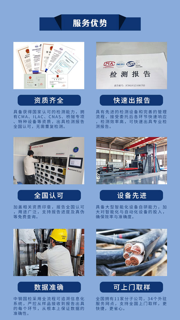 中钢国检部位服务优势