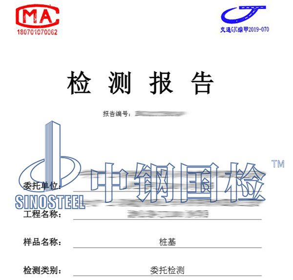 桩基检测报告图片