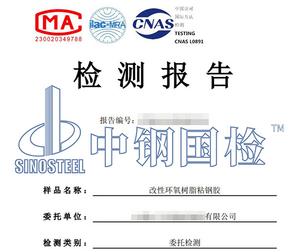 粘钢胶检测报告