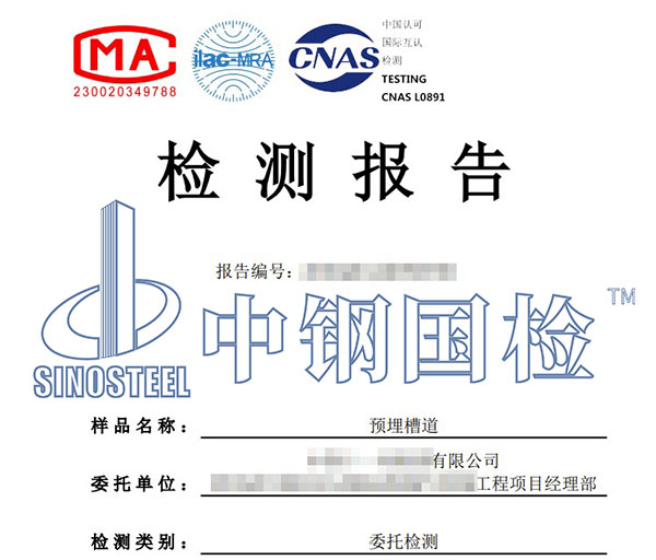 槽道中性盐雾试验报告