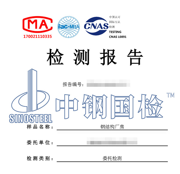 中钢国检检测报告