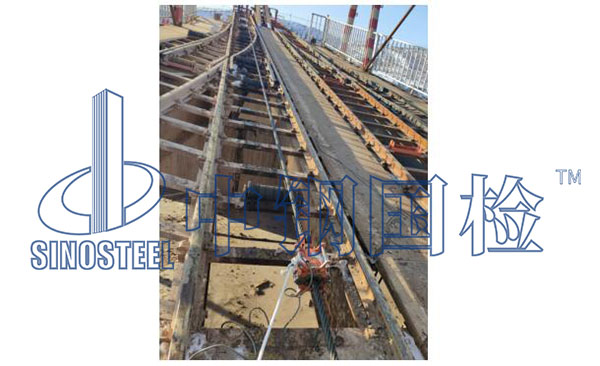 钢丝绳无损检测仪布置现场