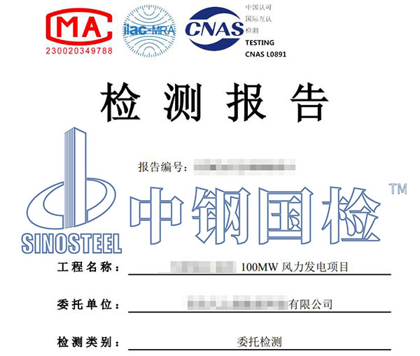 风电项目检测报告