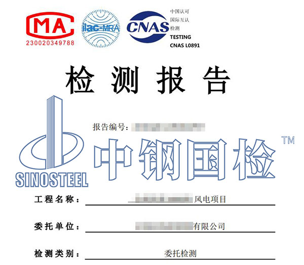 风电项目试验检测报告